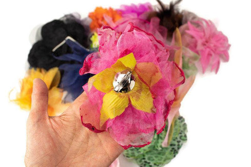 20 Fabric Flowers Floral Assortment Variety Pack